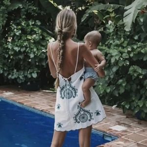 Zara Bloggers Favorite Embroidered Mini Dress